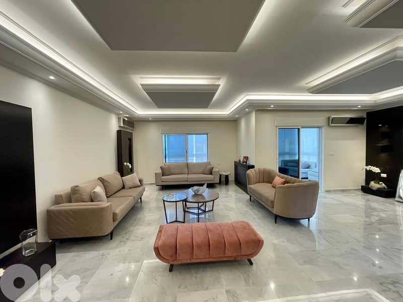 210 SQM Furnished Apartment in Sahel Alma, Keserwan with View 0