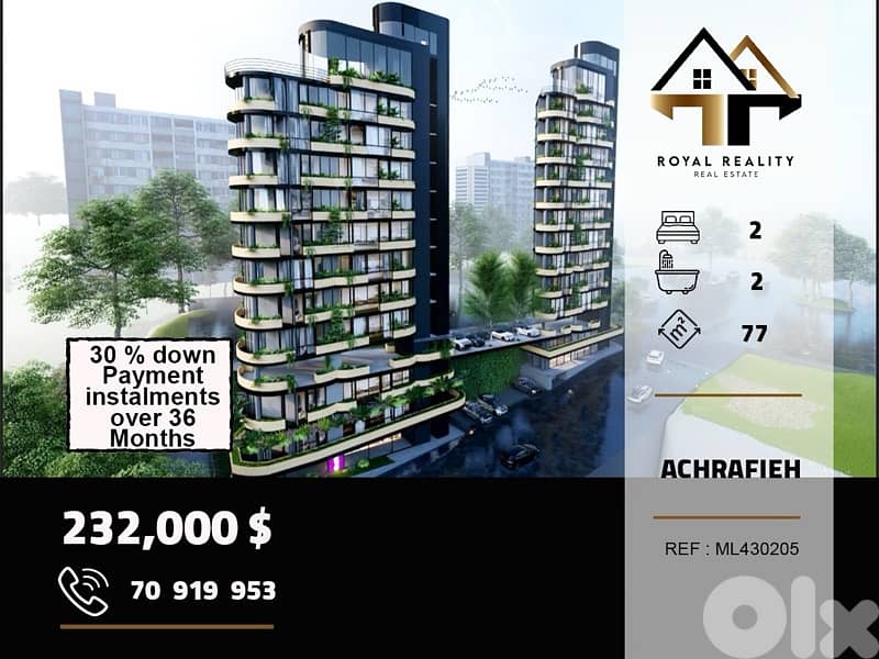 under construction apartment for sale in Achrafieh Beirut 0