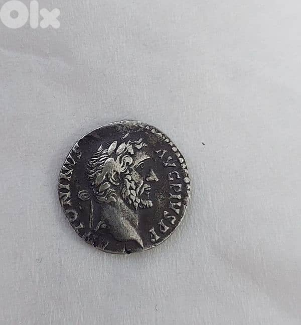 Emperor Antoninus Pius  Ancient Roman Silver Denarius Coin year 138 AD 0