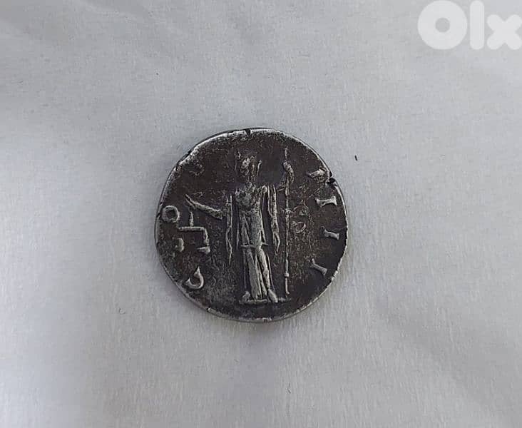 Emperor Antoninus Pius  Ancient Roman Silver Denarius Coin year 138 AD 1