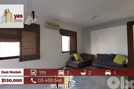 Zouk Mosbeh 135m2 | Well Maintained | Calm Area | Catch | EL
