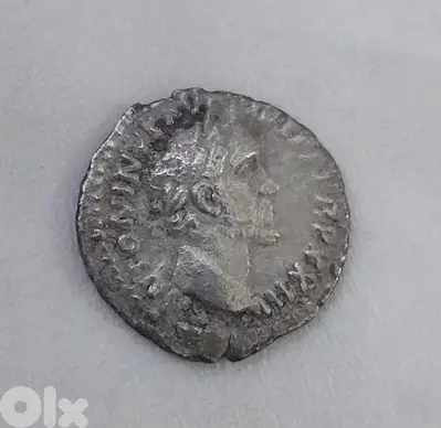 Ancient  Silver Denarius Roman Coin Antoininus Pius & Felicitas 138 AD