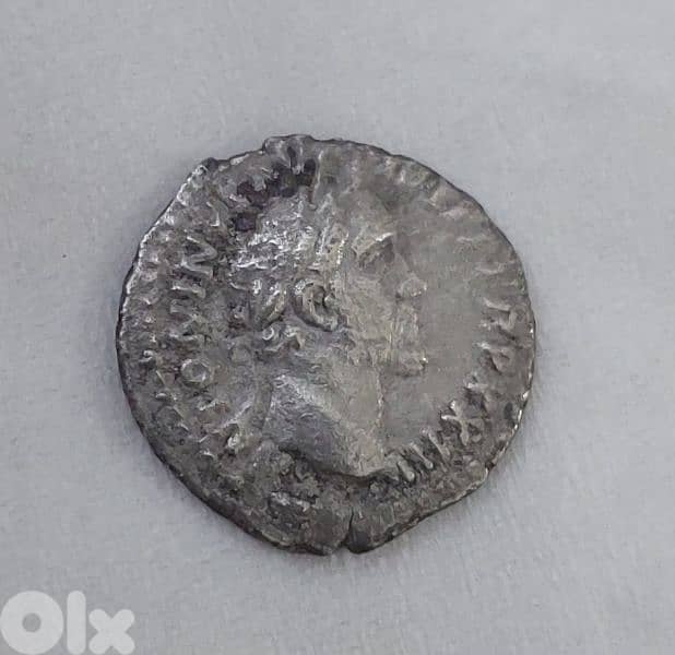 Ancient  Silver Denarius Roman Coin Antoininus Pius & Felicitas 138 AD 0