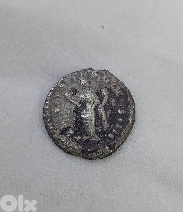 Ancient  Silver Denarius Roman Coin Antoininus Pius & Felicitas 138 AD 1