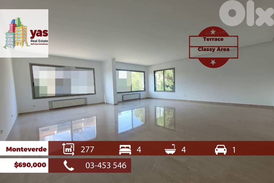 Monteverde 277m2 | Terrace | Prime Location | Classy Area | OH 0
