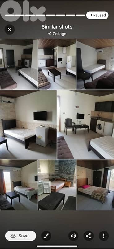 furnished studio in Bouar for rent 350$ 2