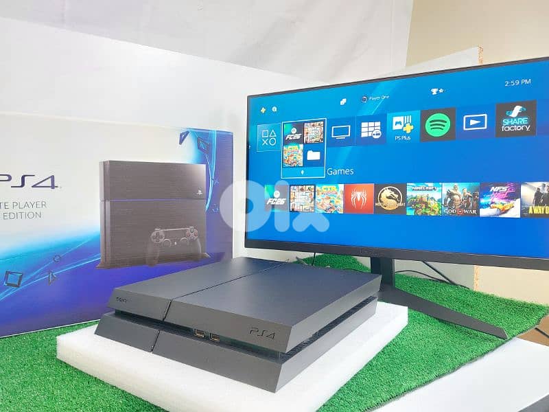 PS4 + 10 Games + 2 new controllers + bag + warranty 90 days 1