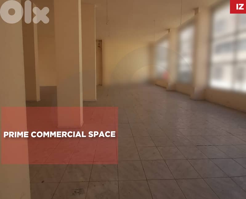 High Ceiling Showroom for Sale in Beirut Hamra/حمرا ! REF#IZ132434 ! 0