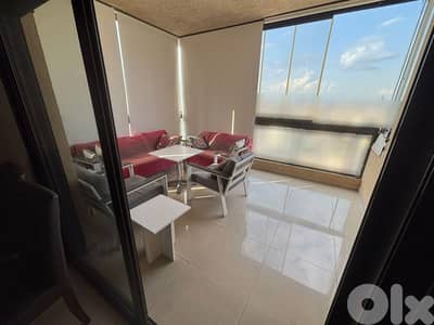 Fully Furnished Apartment With Open View in Zalka For Rent