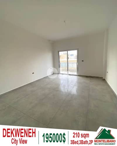 210 sqm Apartment For Sale in Dekweneh دكوانة with City View