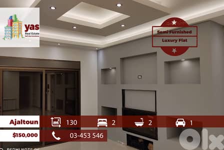 Ajaltoun 130m2 | Semi Furnished | Mountain View | New | DA/ELA Ajaltoun 130m2 | Semi Furnished | Mountain View | New | DA/ELA