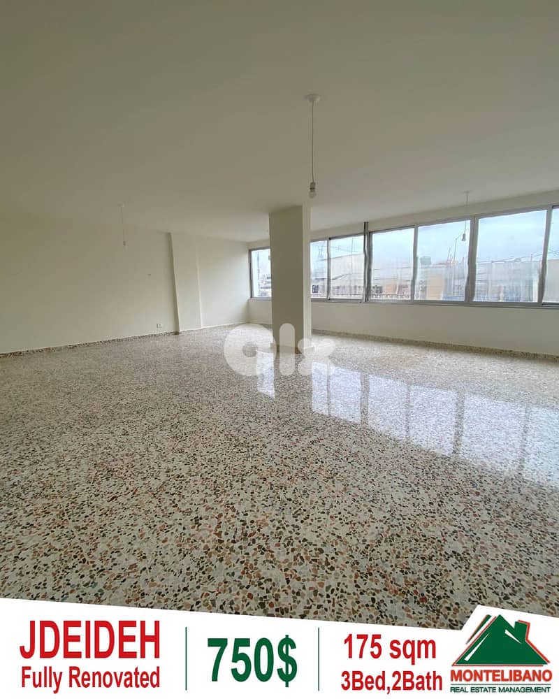 175 sqm Apartment For Rent in Jdeideh جديدة with City View 0