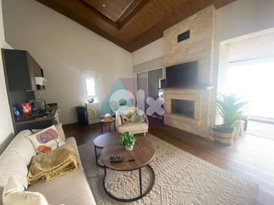 Furnished 2 bedroom chalet+mountain view 4sale in Zaarour الزعرور