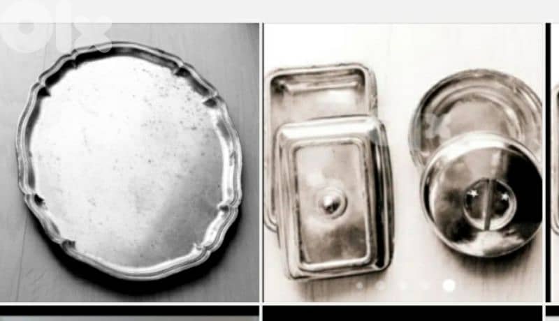 Rare silver plates with covers 0