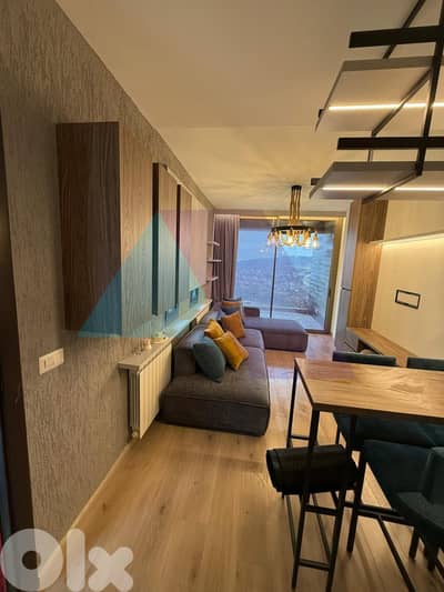 LUX furnished 65m2 Chalet+terrace+pool+view 4rent in Fakra - فقرا