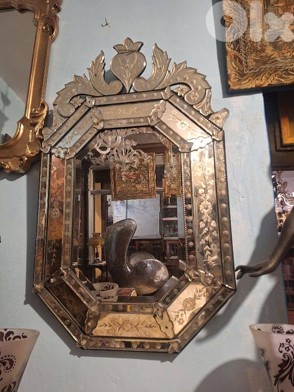 mirror venitien Murano vintage Italy original 0