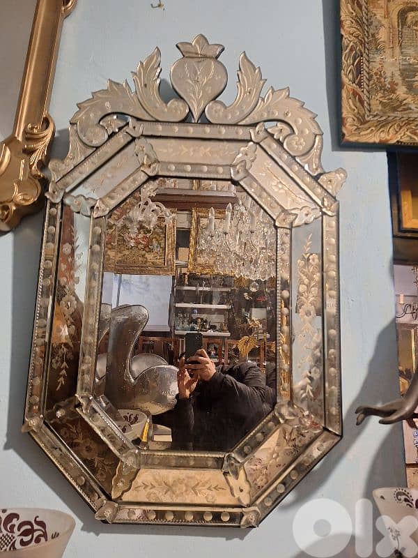 mirror venitien Murano vintage Italy original 2