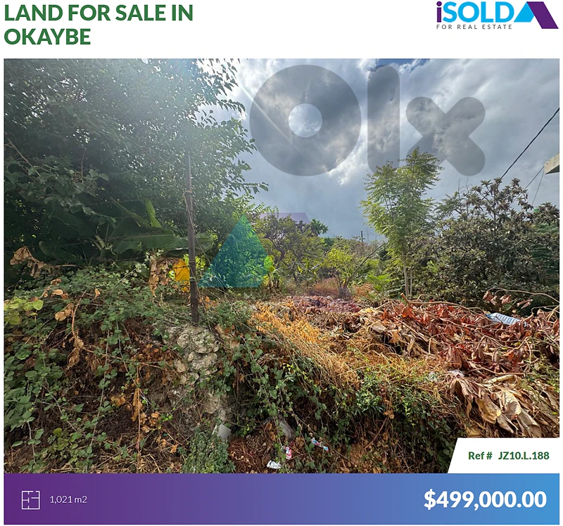 Catchy Land 4Sale in Oukeiby In Prime Location - أرض للبيع في العقيبة