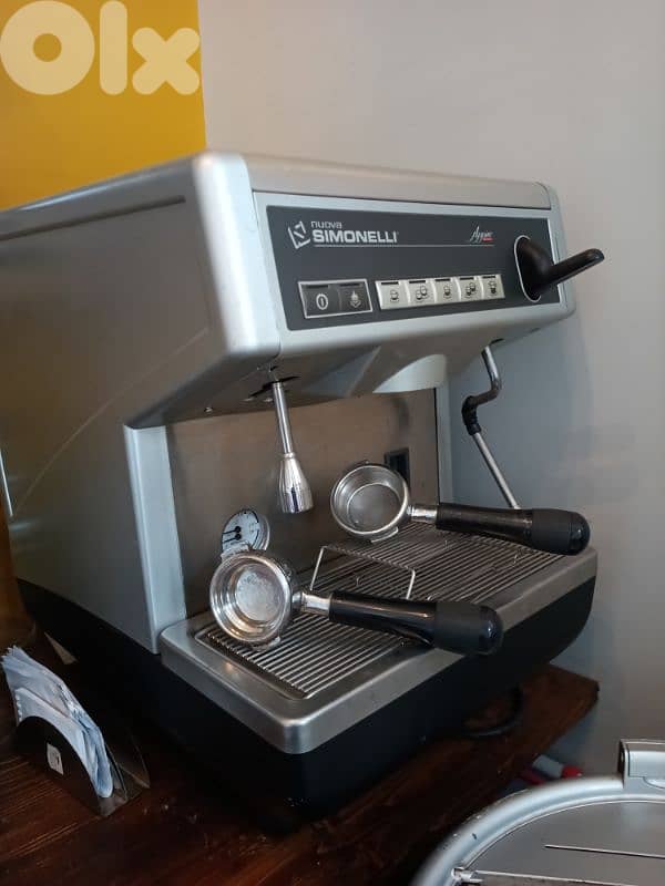 espresso machine and coffee grinder 0