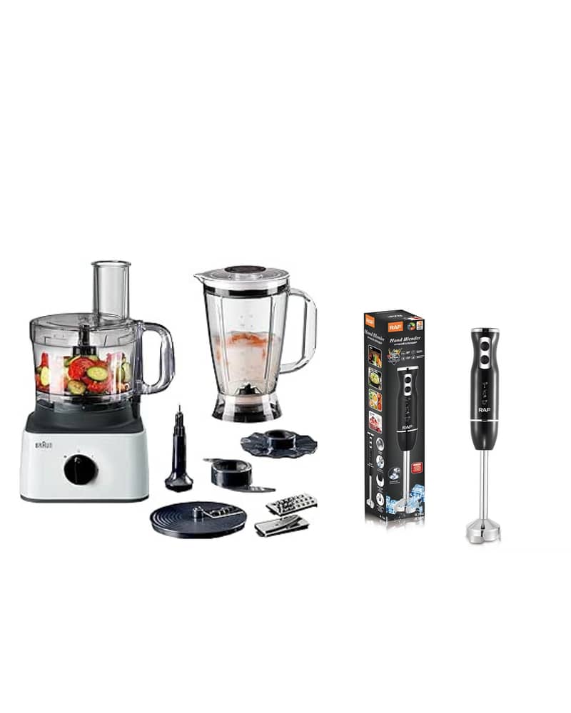 Braun 750w food processor + GIFT HAND BLENDER 0