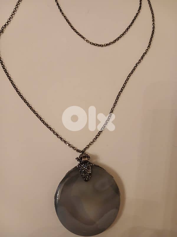 Pure  Silver  with Semi Pressure Stone 1