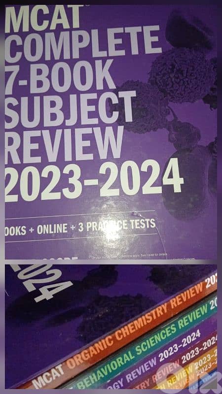 MCAT Kaplan books set 0