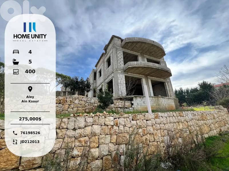 villa on 1000 sqm land under construction for sale in aabay 0