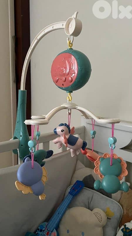 baby bed musical hanging toy 0