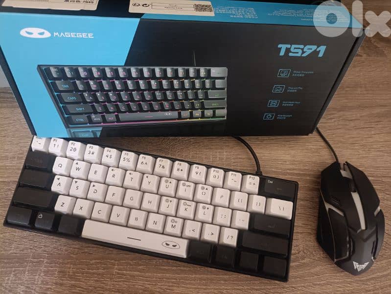 Magegee keyboard ts91 with a gaming mouse 0