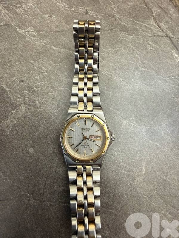 Vintage Seiko "Royal Oak" SQ Sports 100 watch 0