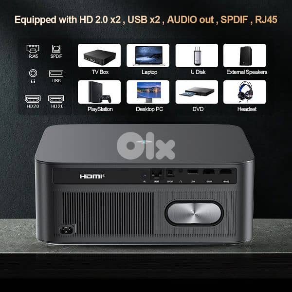 New Full HD Thundeal TD98 pro Projector 30 000 Lumens Android version 5