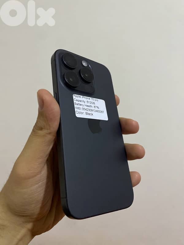 15 pro 512 gb بلا جمرك 0