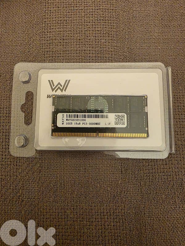RAM 16 GB DDR5 WAYSH VASEKY SEALED 5600 MHZ WARRANTY 0