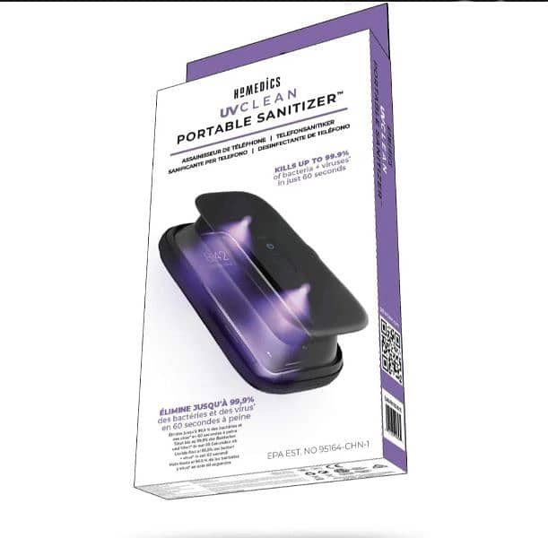 HoMedics UV Phone Sanitiser Kills 99.9% Bacteria Viruses original 8