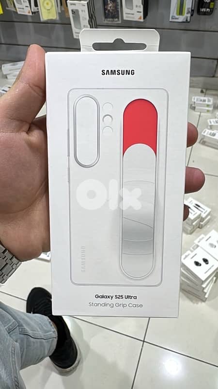 Samsung Standing Grip Case Galaxy S25 Ultra white 0