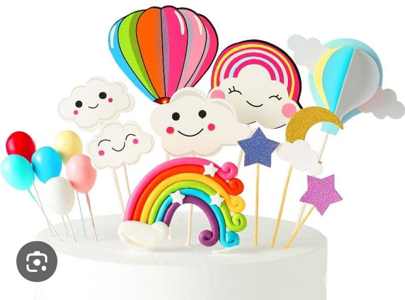 colorful rainbow birthday decoration 0