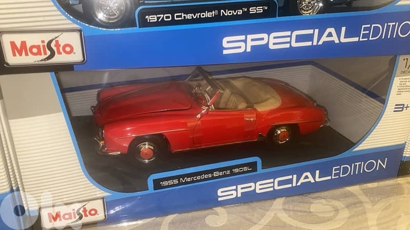 mercedes benz sl maisto diecast mode car scale 1/18 0