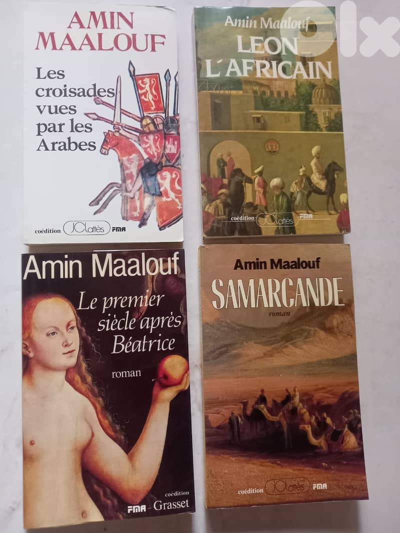 four books for Amin Maalouf for 30$ can be sold separatly 0