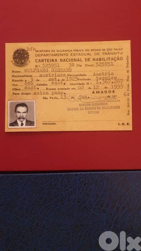 Germany Reich Nazi Josef Mengele  reproduction card 1