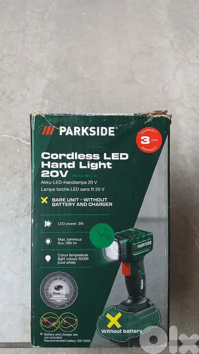 NEW Torch / Emergency Light for camping Hiking outdoors works on X20v