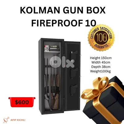 Kolman Gun Safe Box 5,10 & 18 Capacity New