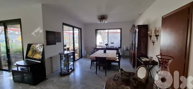 L20356 -Spacious Apartment With Terrace And Garden For Sale in Baabdat