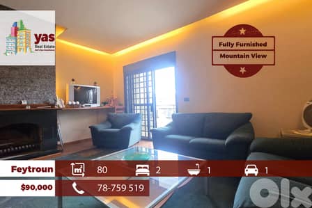 Feytroun 80m2 | Furnished Apartment | Calm Area | Mountani View | DA
