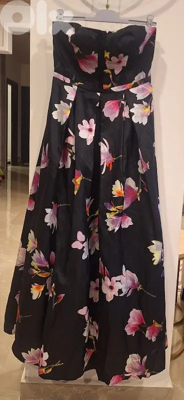 black floral dress