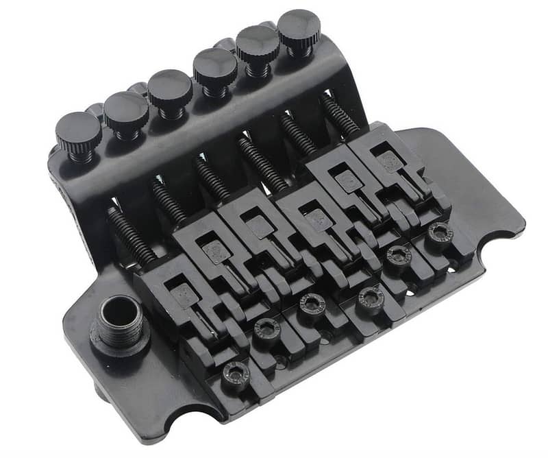 Black Electric Guitar Tremolo Bridge Strat Locking Floyd Rose 3