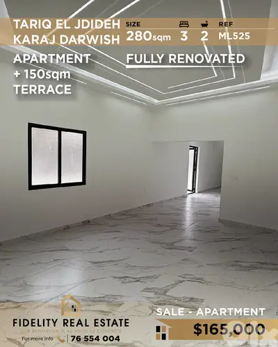 Apartment for sale in Tariq El Jdideh ML525 شقة للبيع في طريق الجديدة