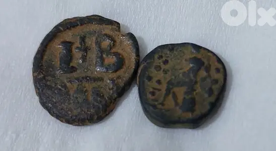 Ancient Eygpt  Ptolmaic set of Two Coins Cleopatra 4 around 10 BC