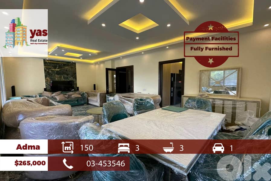 Adma 150m2 | New | Fully Furnished | Payment Facilties | Calm Area|IV 0