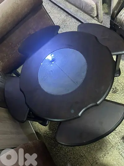 طقم طاولات شغل توصاية ملبس قشر خمس قطع