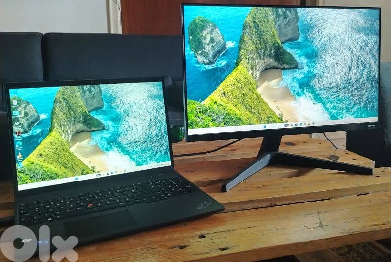Lenovo ThinkPad T16 Gen 1 Magnesium + Samsung 24 inch monitor 0